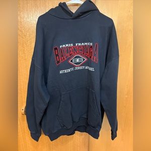Balenciaga Jersey Apparel Oversized Hoodie Size Men’s Medium NWT